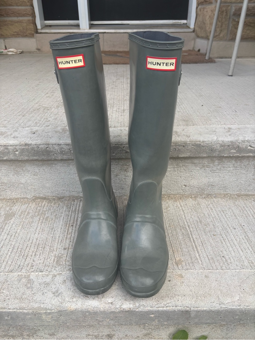 Hunter Brand Women's Rain Boots in dark Green - Picture 6 of 11